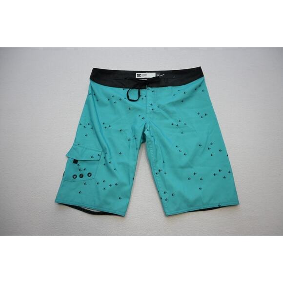 DC Skate Board Shorts Athletic Swim Wear Aqua Athletic Boys Size 25 - Picture 2 of 6